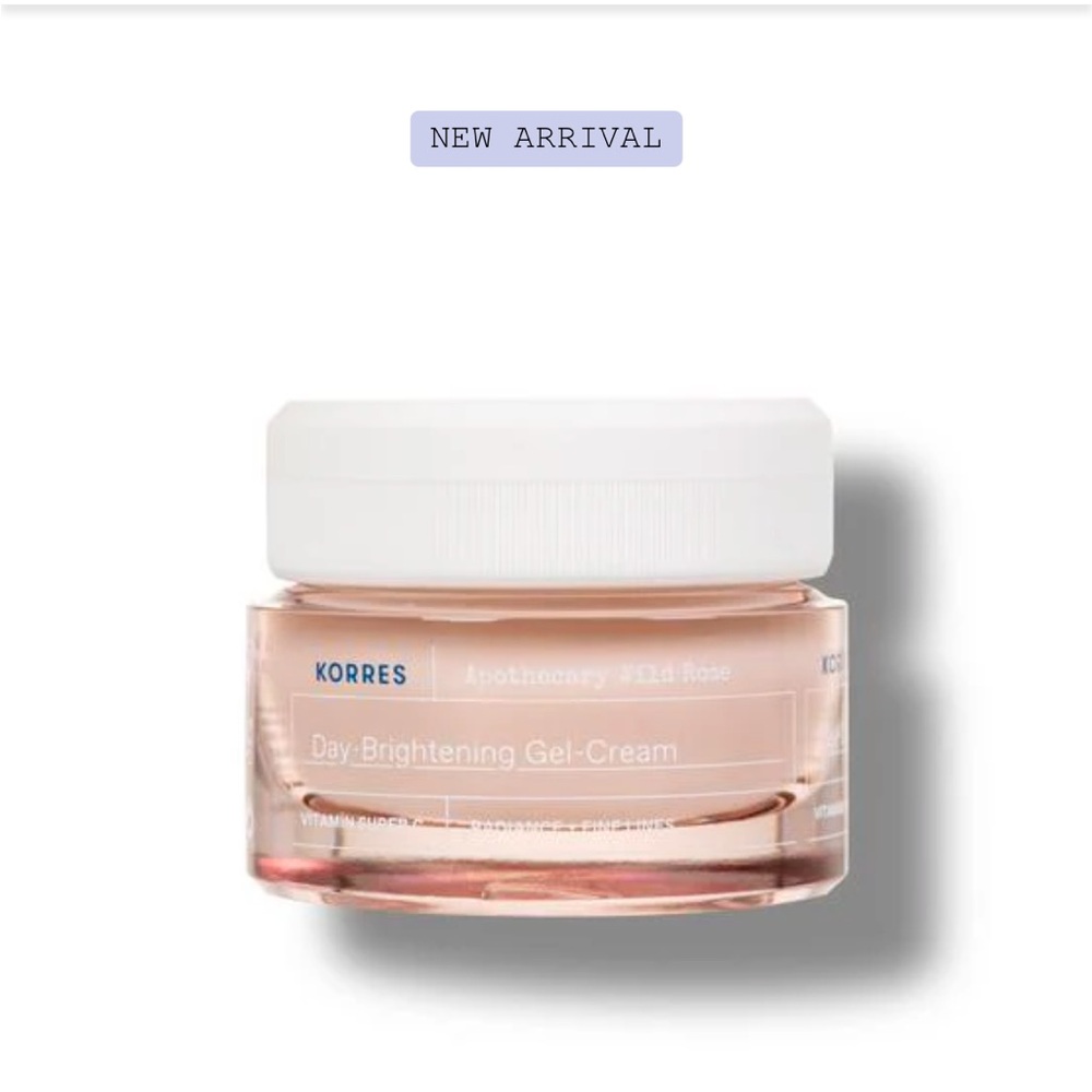 NIB / NWT Korres Apothecary Wild Rose Day-Brightening Gel-Cream Full Size